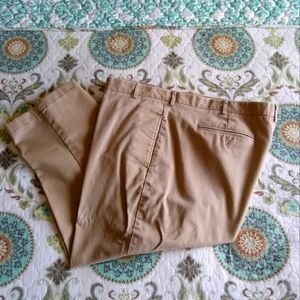 Land's End Men's Khaki Dress Pants, 46W